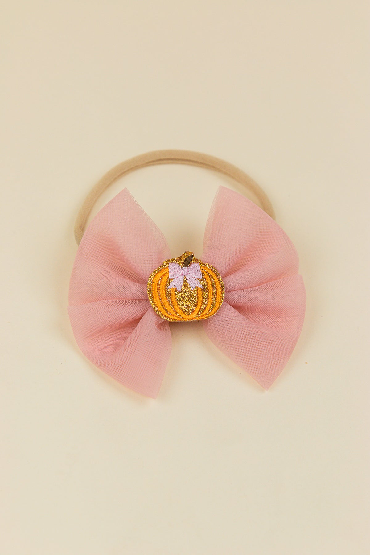 Gingham Tulle Bow Baby Headband