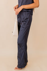 Dawn Satin Pull Up Pants