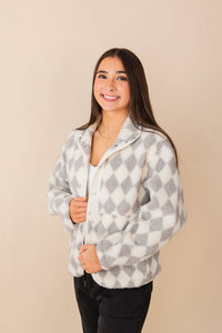 Nina Sherpa Snap Jacket