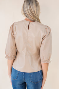 Oska Leather Top