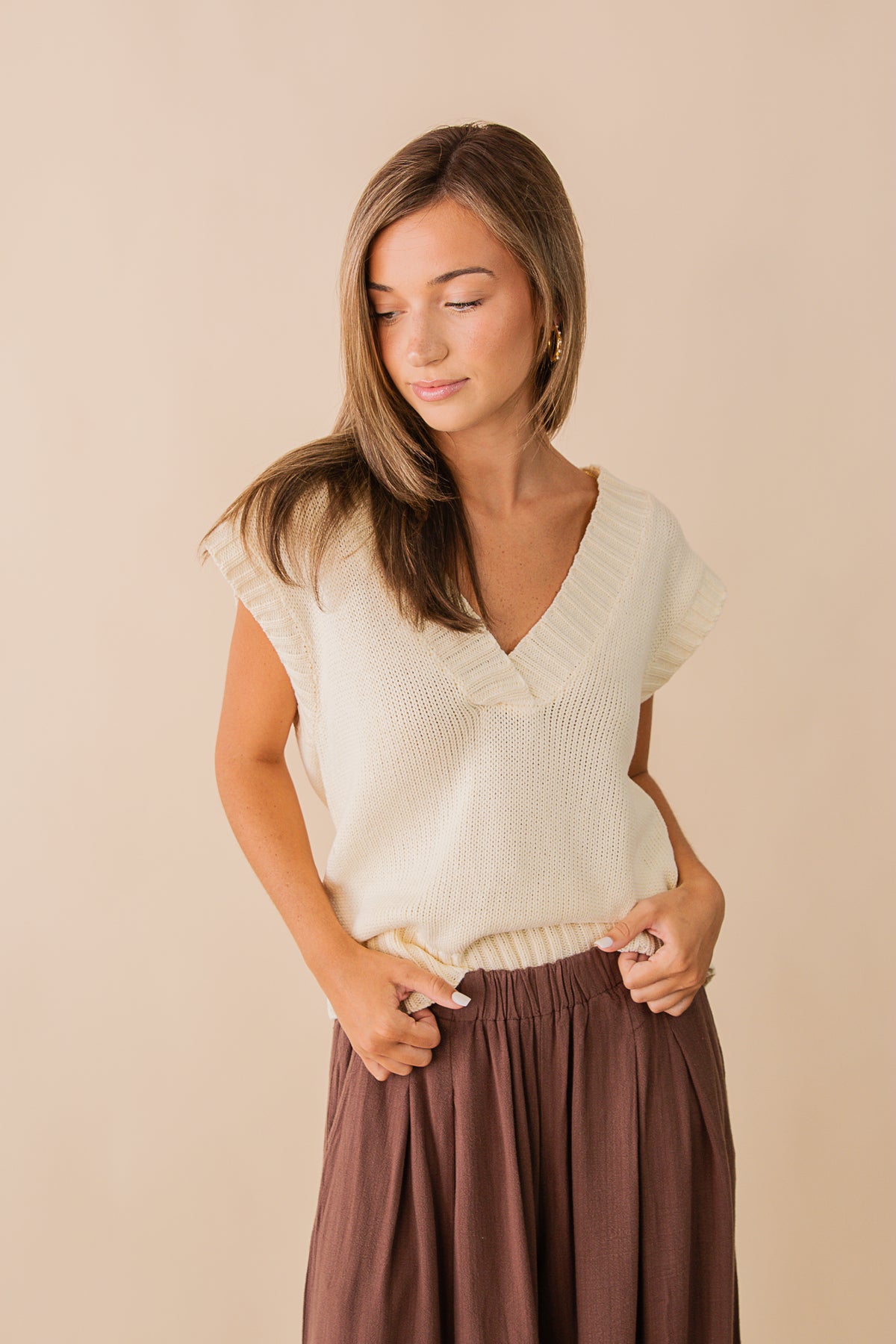 Regina Low Cut Sweater Vest