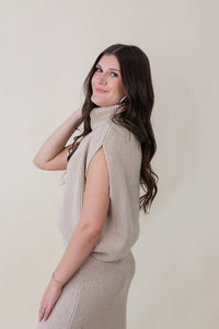 Crosby Ribbed Turtleneck Vest