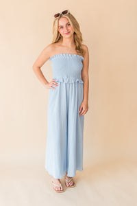 So Cal Smocked Bodice Jumpsuit