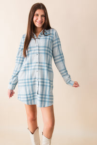 Lynden Knit Flannel Dress