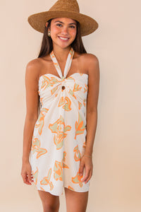 By The Beach Halter Neck Mini Dress