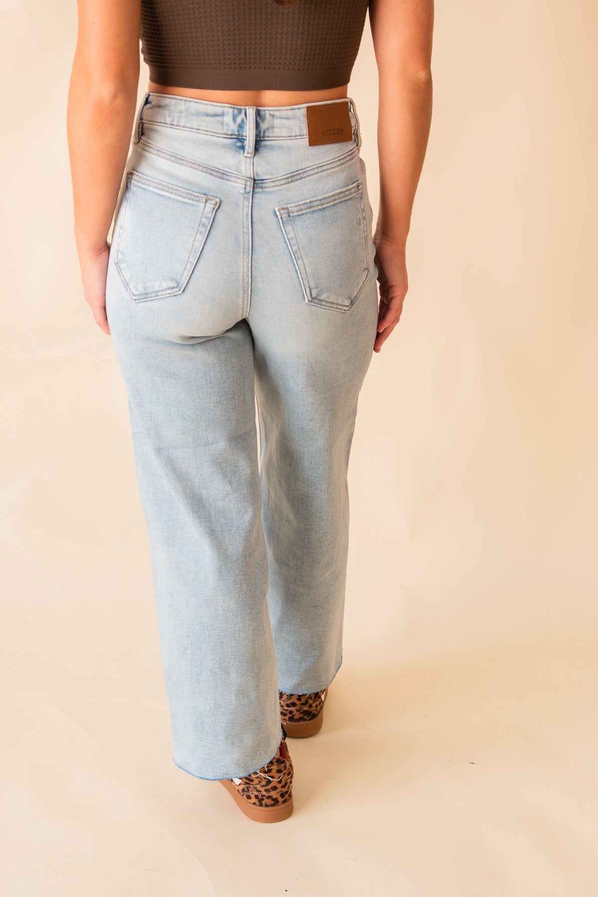 Heidi High Waist Cropped Wide Pants