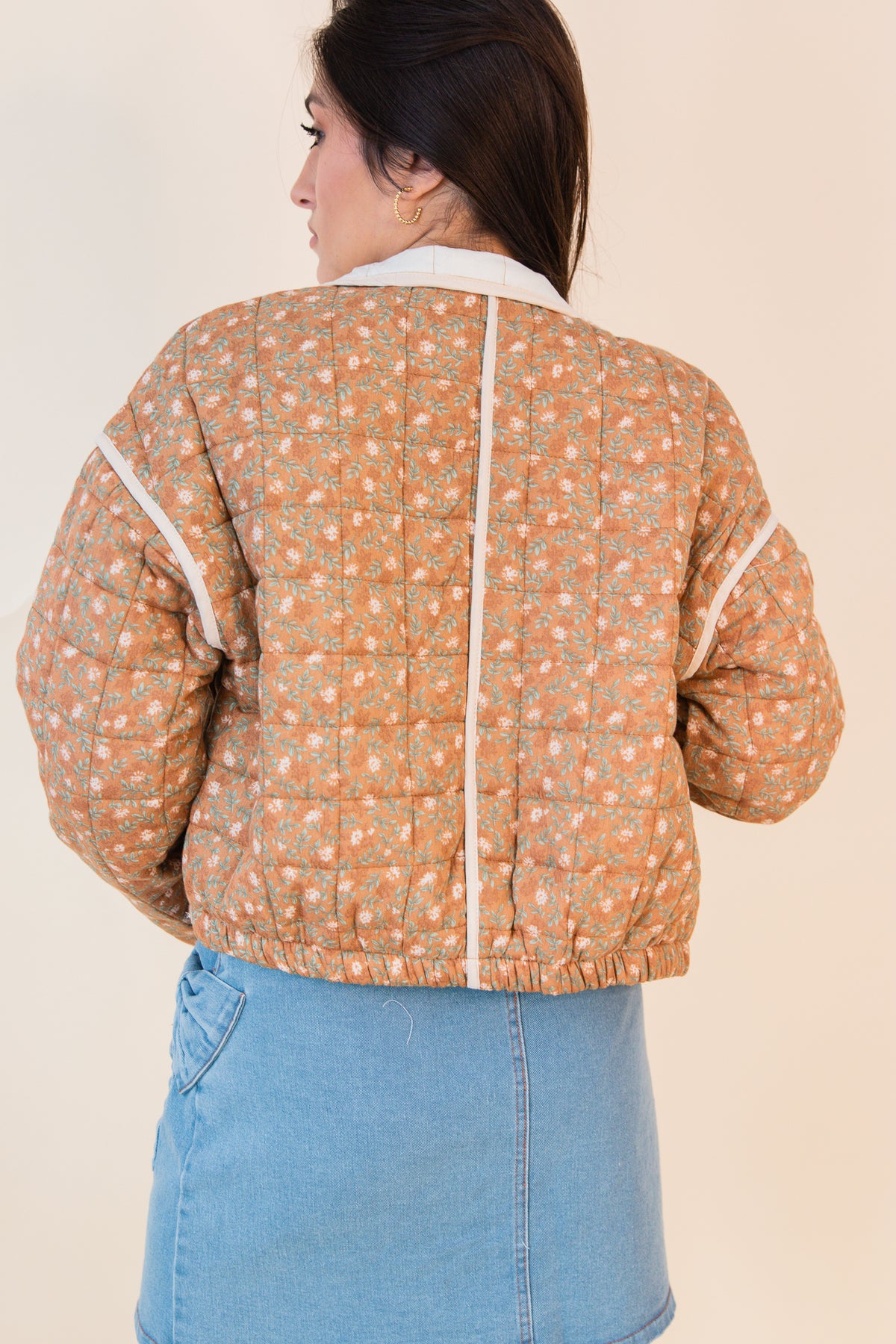 Flower Vase Puffer Jacket