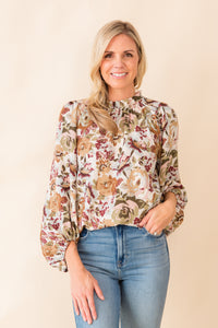 Acting Up Floral Top