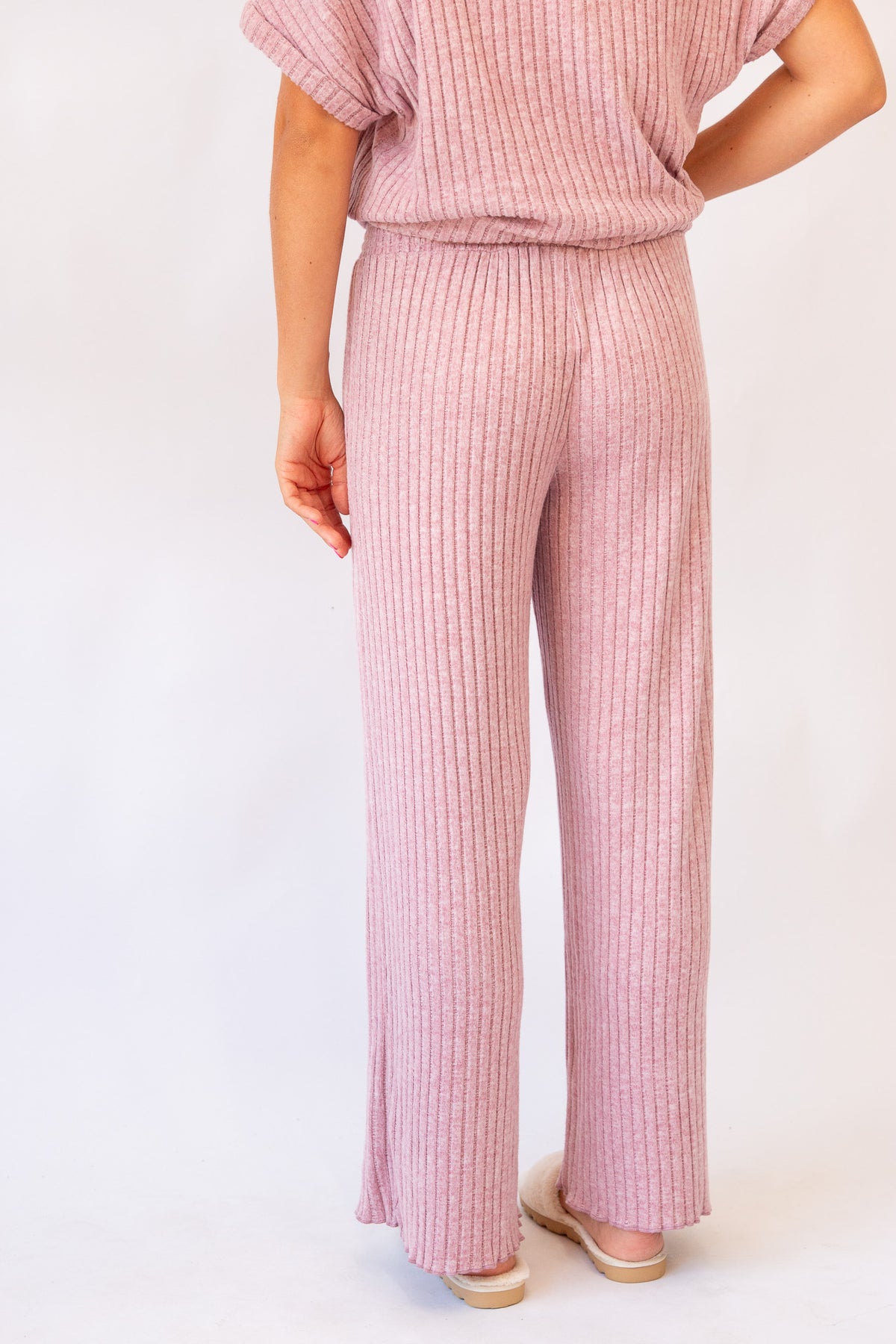 Dawn Smocked Rib Pant