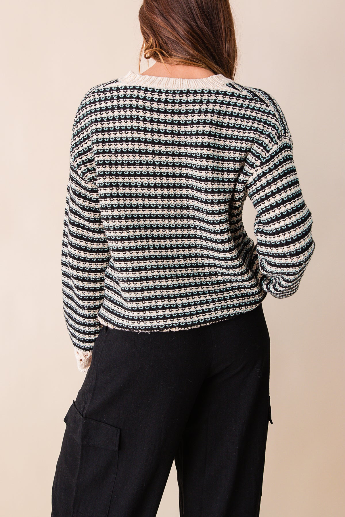Samantha Knit Striped Sweater