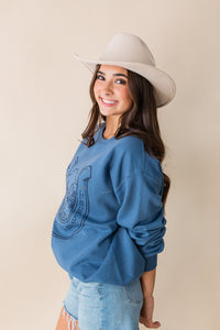 Wild West Horseshoe Crewneck