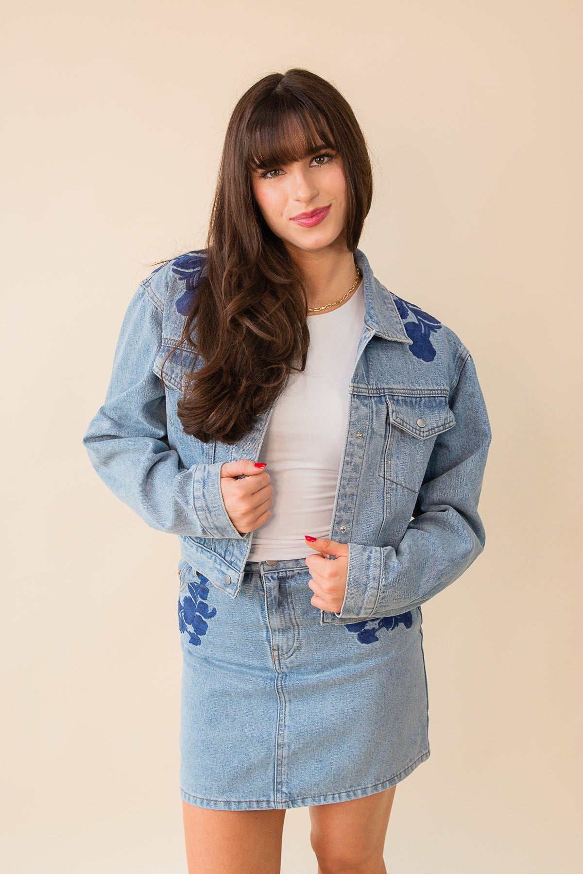 Most Likely Embroidered Denim Jacket