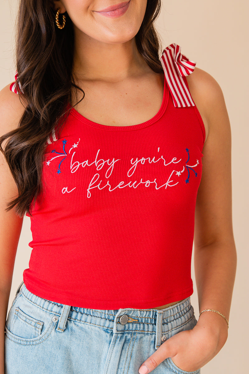 Jillian Shoulder Tie Tank