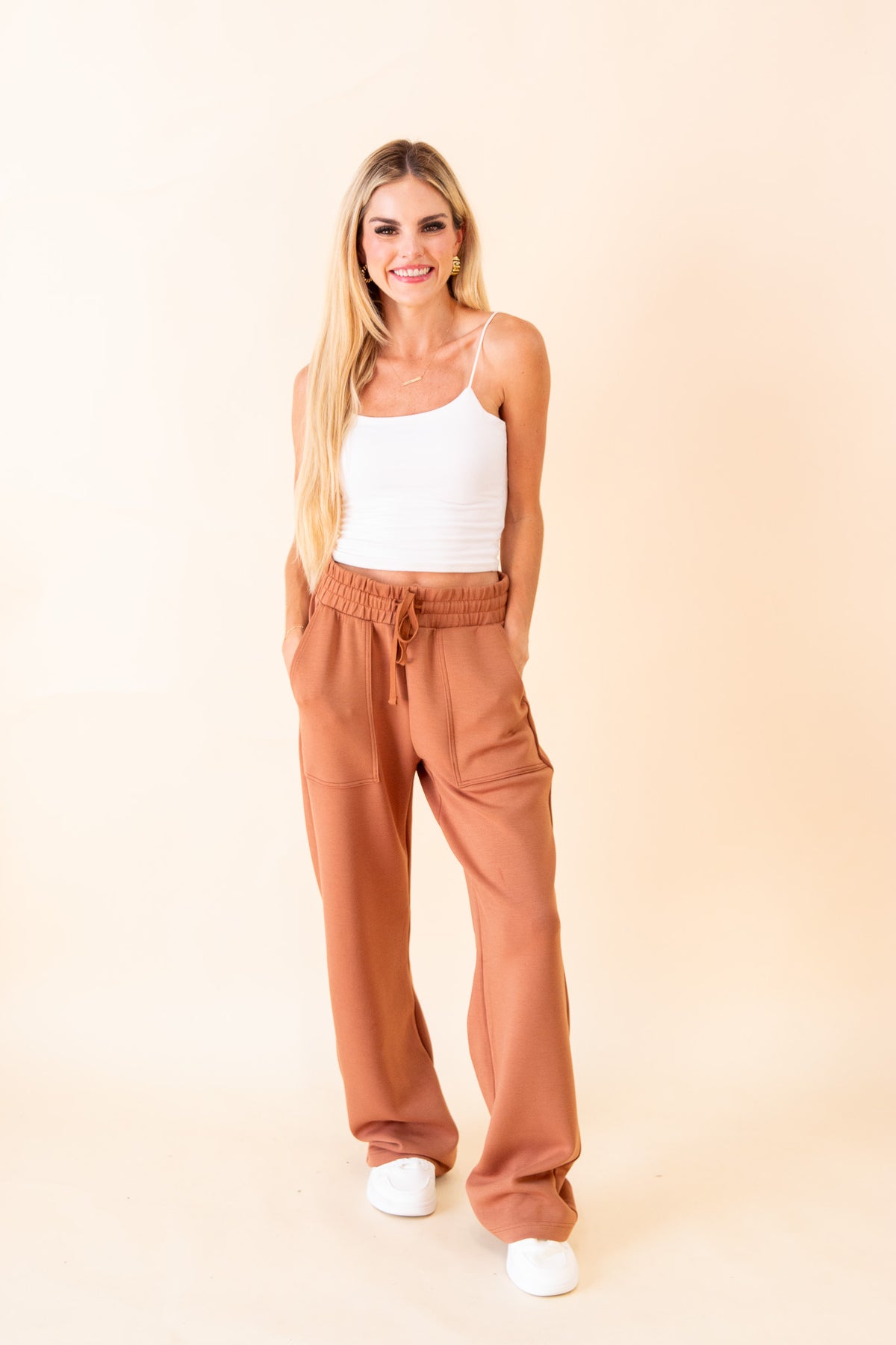 Beth Straight Lounge Pants w/ Pockets