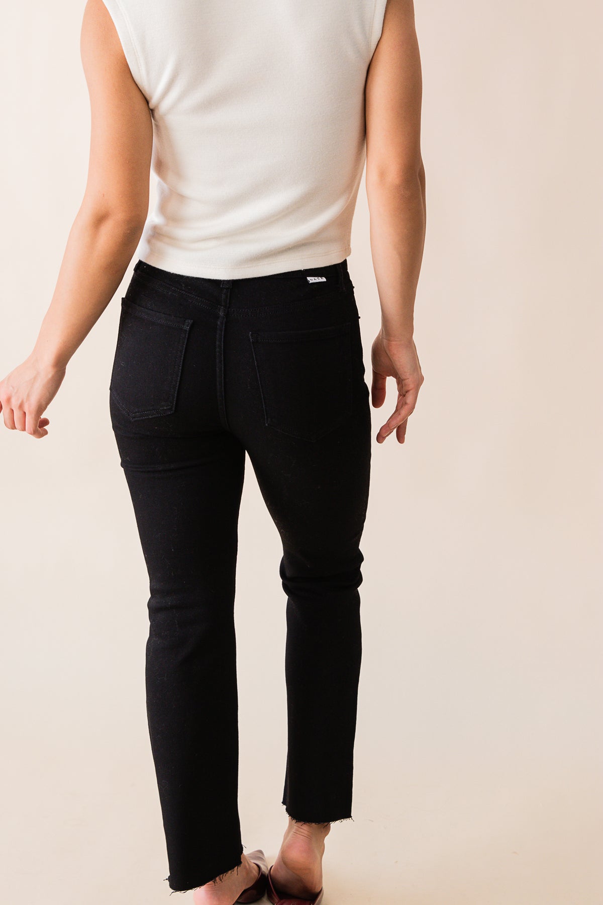Shy Girl High Rise Crop Flare Jean