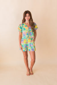 Mimosa Front Tie DTL S/SLV Top