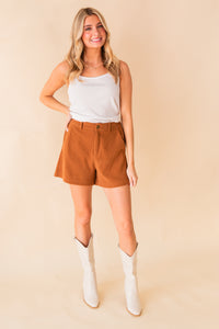 Artful Stretch Corduroy Shorts