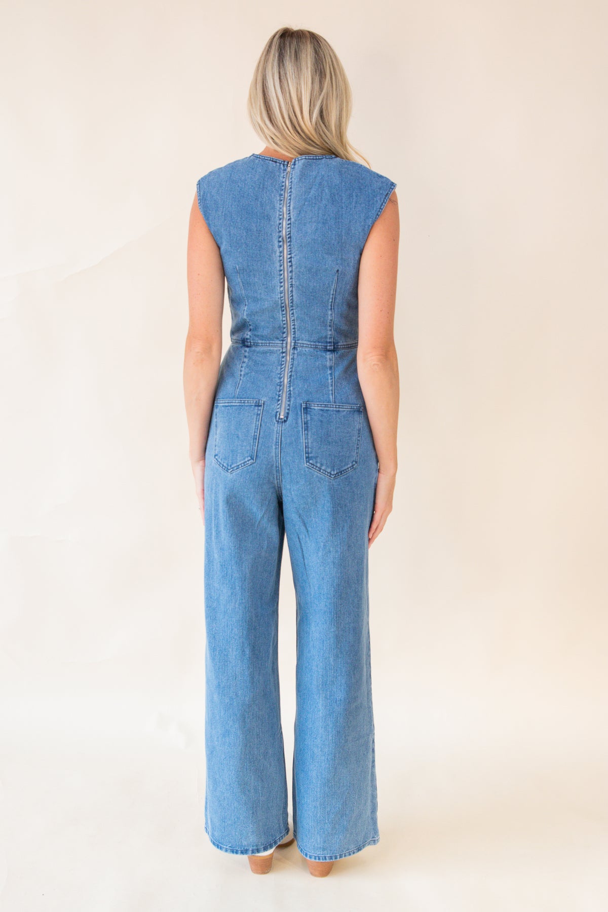 Gimme Some Sugar Denim Romper