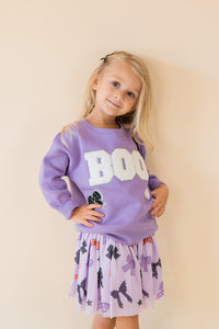 Boo Patch Halloween Sweatshirt