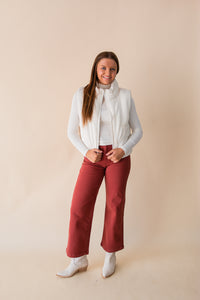 Lilly Patch Pocket Wide Leg Jean