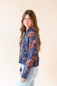 Twice the Love Half Zip Sweater