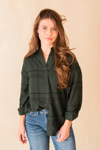 River Plaid Button Up