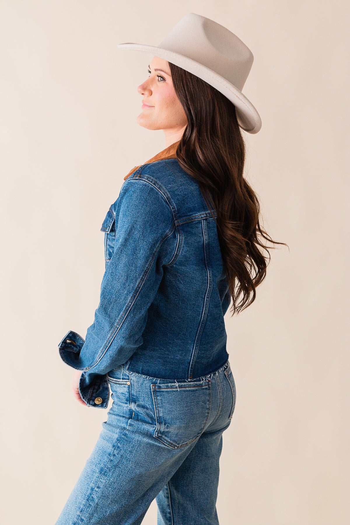 Kerry Cropped Jacket - Raw Hem