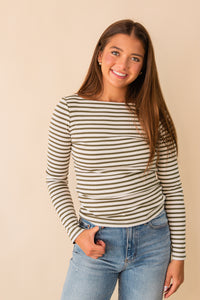 Pristine Striped Tee
