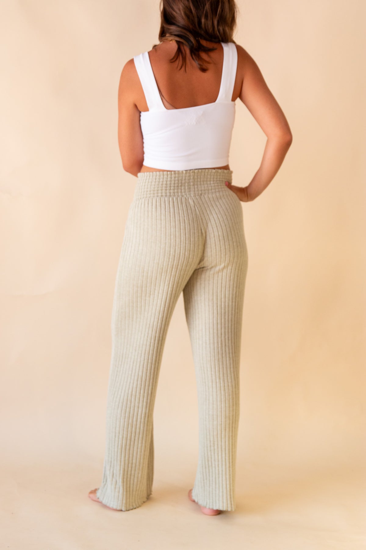 Dawn Smocked Rib Pant