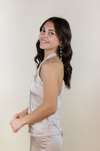 Scarlett Satin Halter Top