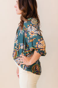 Sally Split Neck Top