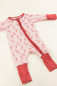 Candy Cane Long Sleeve Zip