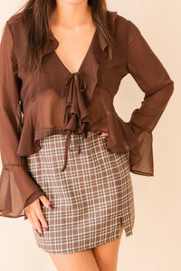 Thriving Flirt Tie-Front Top