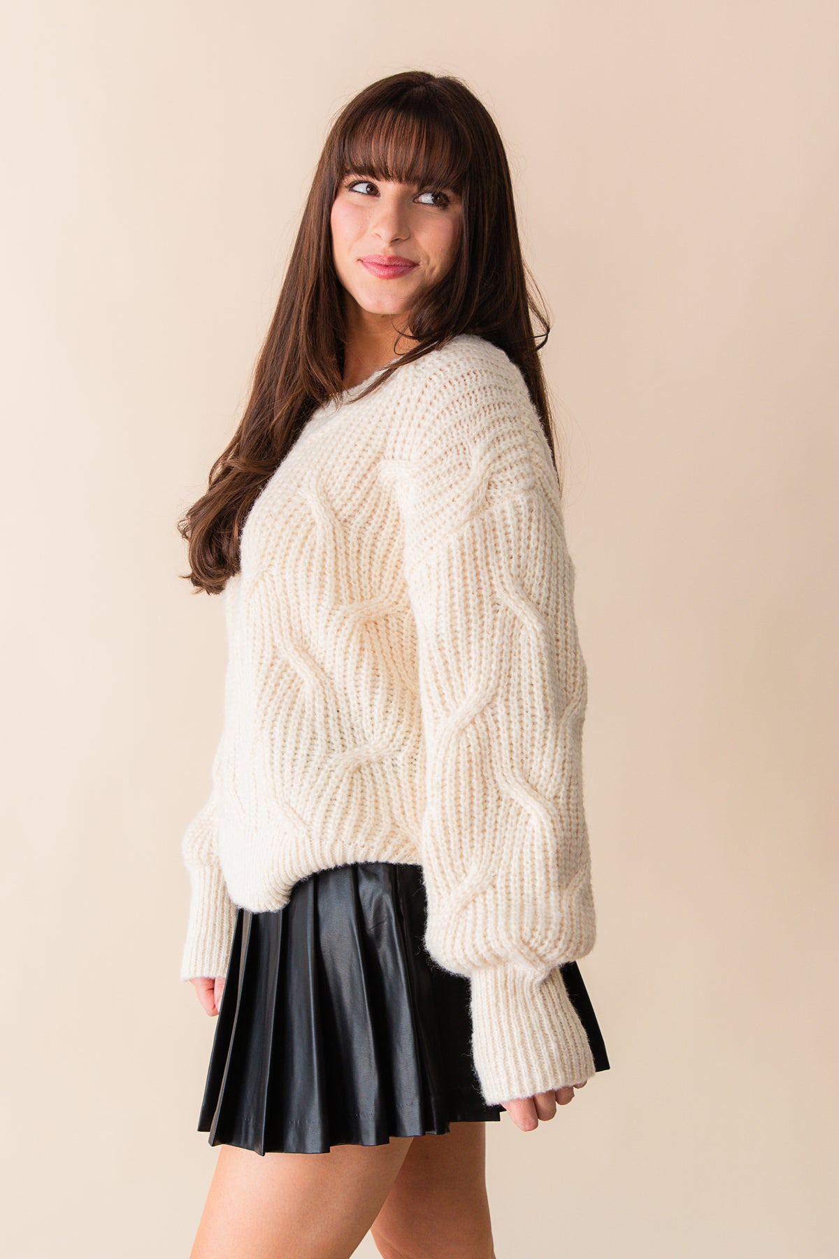 Go Forth New Cable Knit Sweater