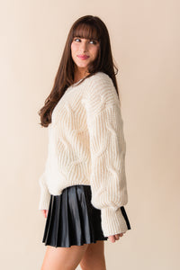 Go Forth New Cable Knit Sweater