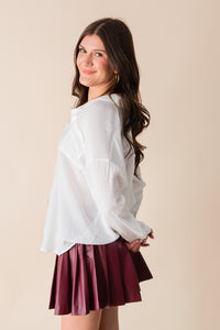 Ivory Whisper Blouse