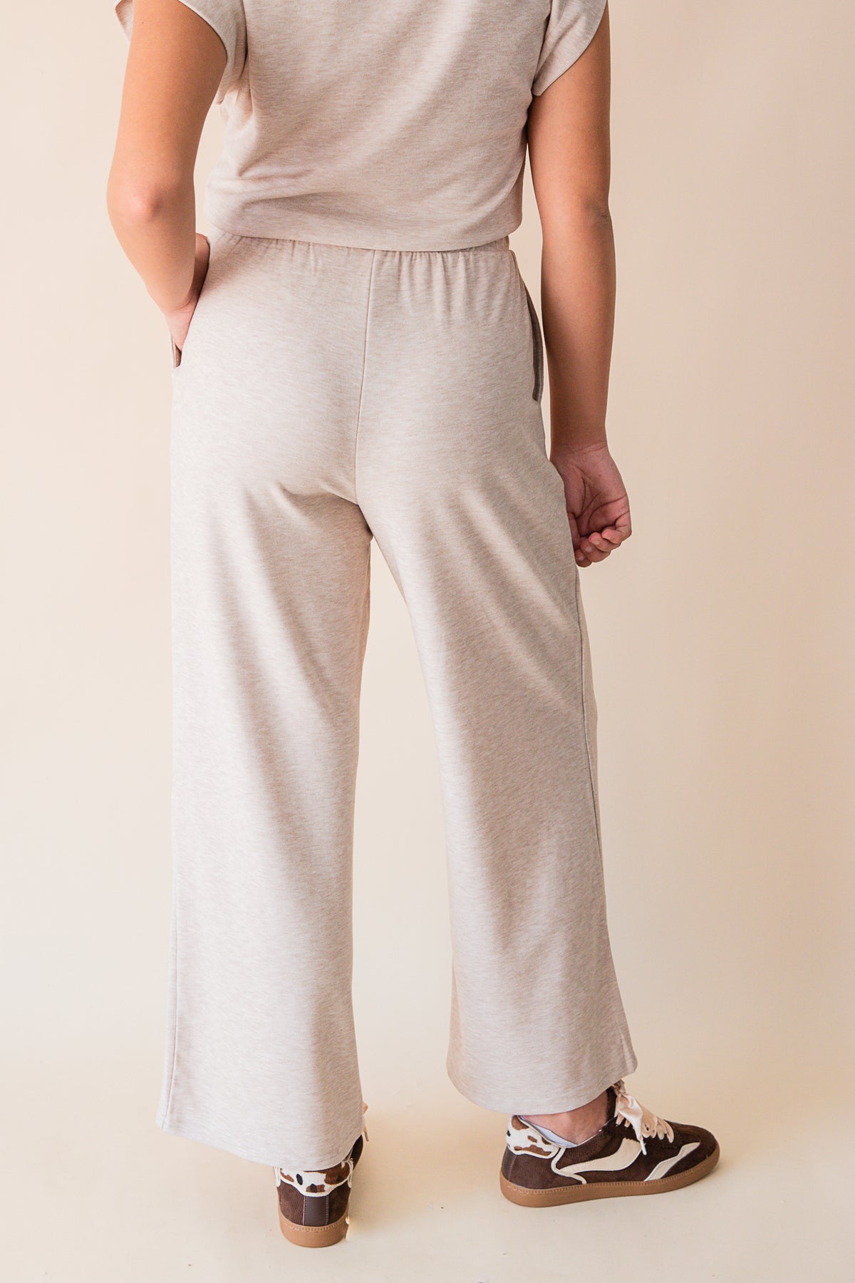 Cindy Elastic Waist Pull Up Knit Pant