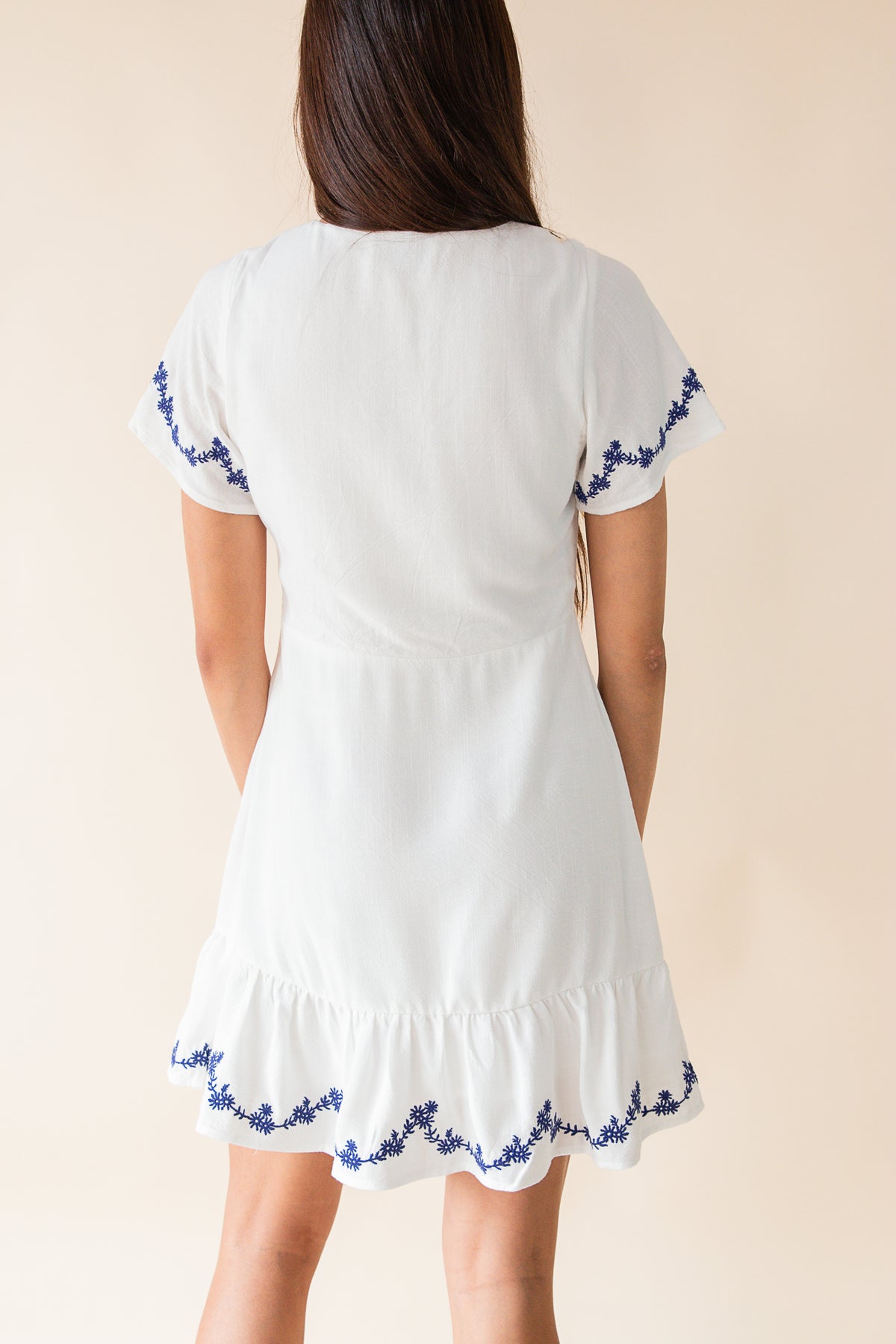 Timeless Embroidered Mini Dress