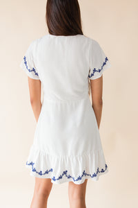 Timeless Embroidered Mini Dress
