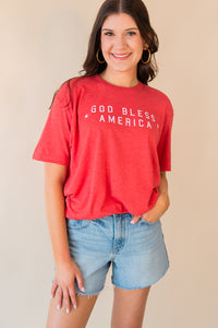 God Bless America Retro Tee
