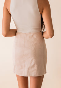 Kisses Suede Mini Skirt