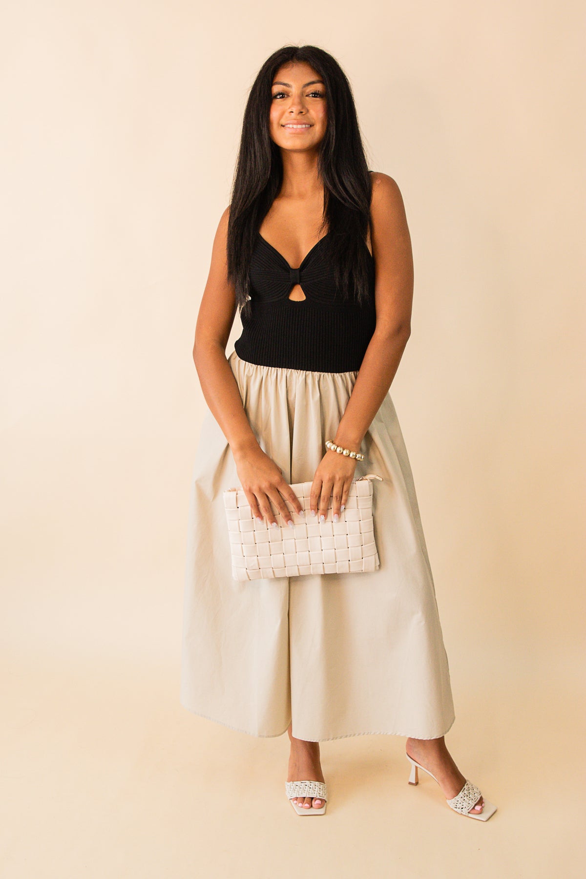 Madrid Mixed Media Dress