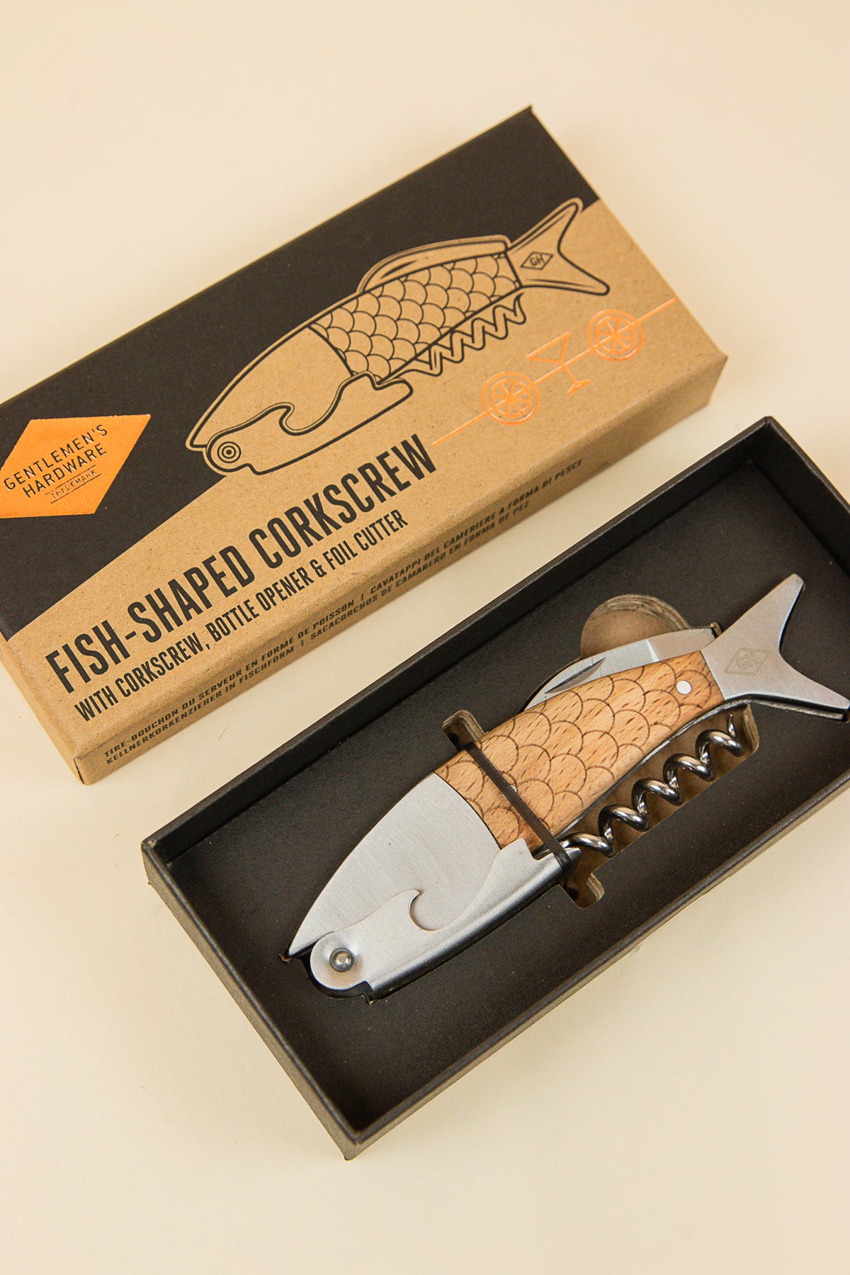Fish Shaped Waiters Corkscrew