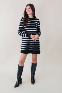 Sheri Striped Sweater Mini Dress