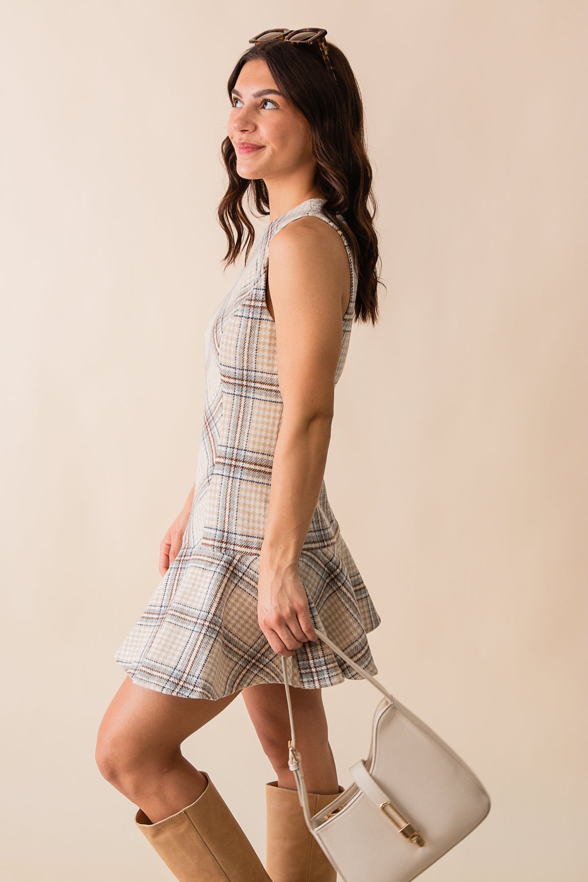 Cedar Plaid Mini Dress