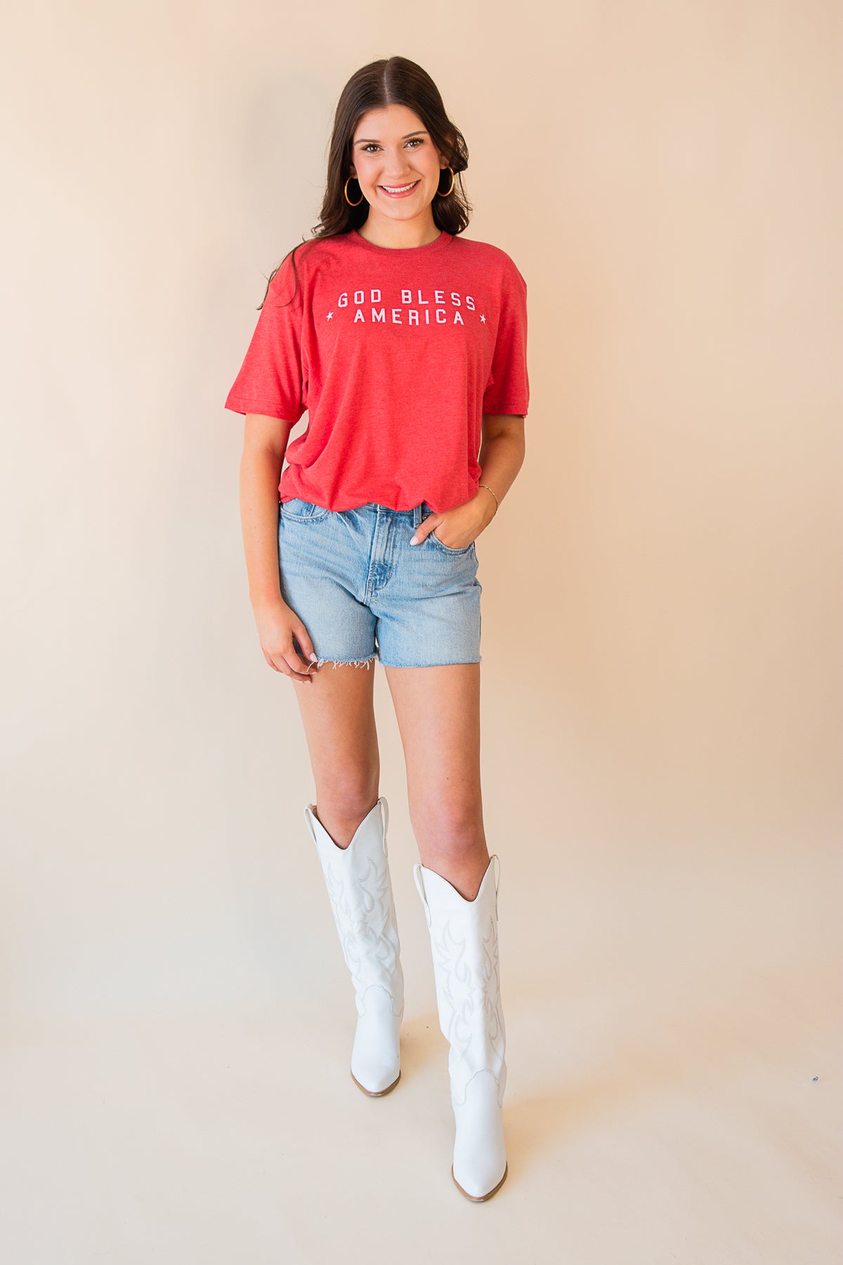 God Bless America Retro Tee