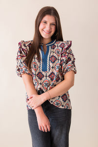 Vanessa Ruffle Top