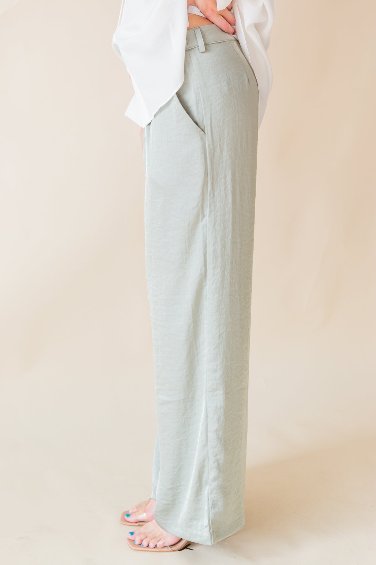 Culture Satin Wide Leg Pant