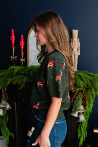 Tatum Reindeer Sweater Top