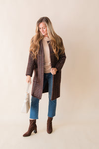 Marceau Houndstooth Coat